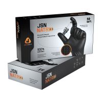 JSN NATRIX XL  Перчатки черные, нитриловые, 50 шт.