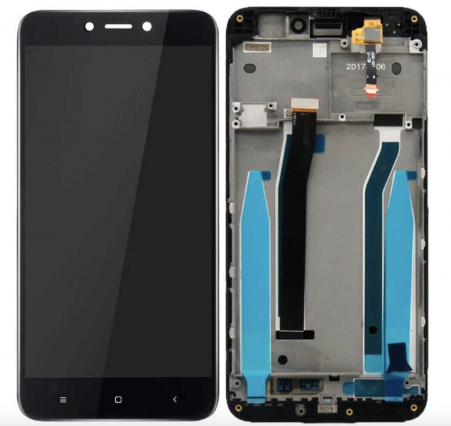 LCD (Дисплей) Xiaomi Redmi 4X (в сборе с тачскрином) (в раме) (black) Оригинал