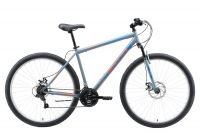 Велосипед BLACK ONE Onix 29 D Серый/оранжевый/голубой (H000014275)
