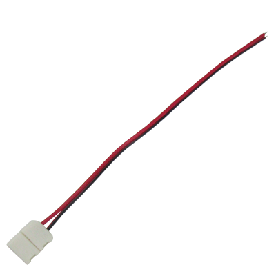 Ecola LED strip connector соед. кабель с одним 2-х конт. зажимным разъемом 8mm 15 см 1шт.