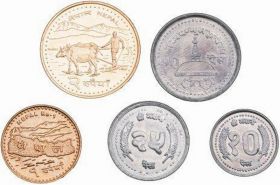 НЕПАЛ  - набор 5 монет, UNC