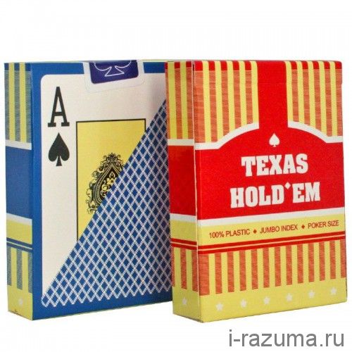 Карты пластиковые (100% пластик) "Texas Holdem"