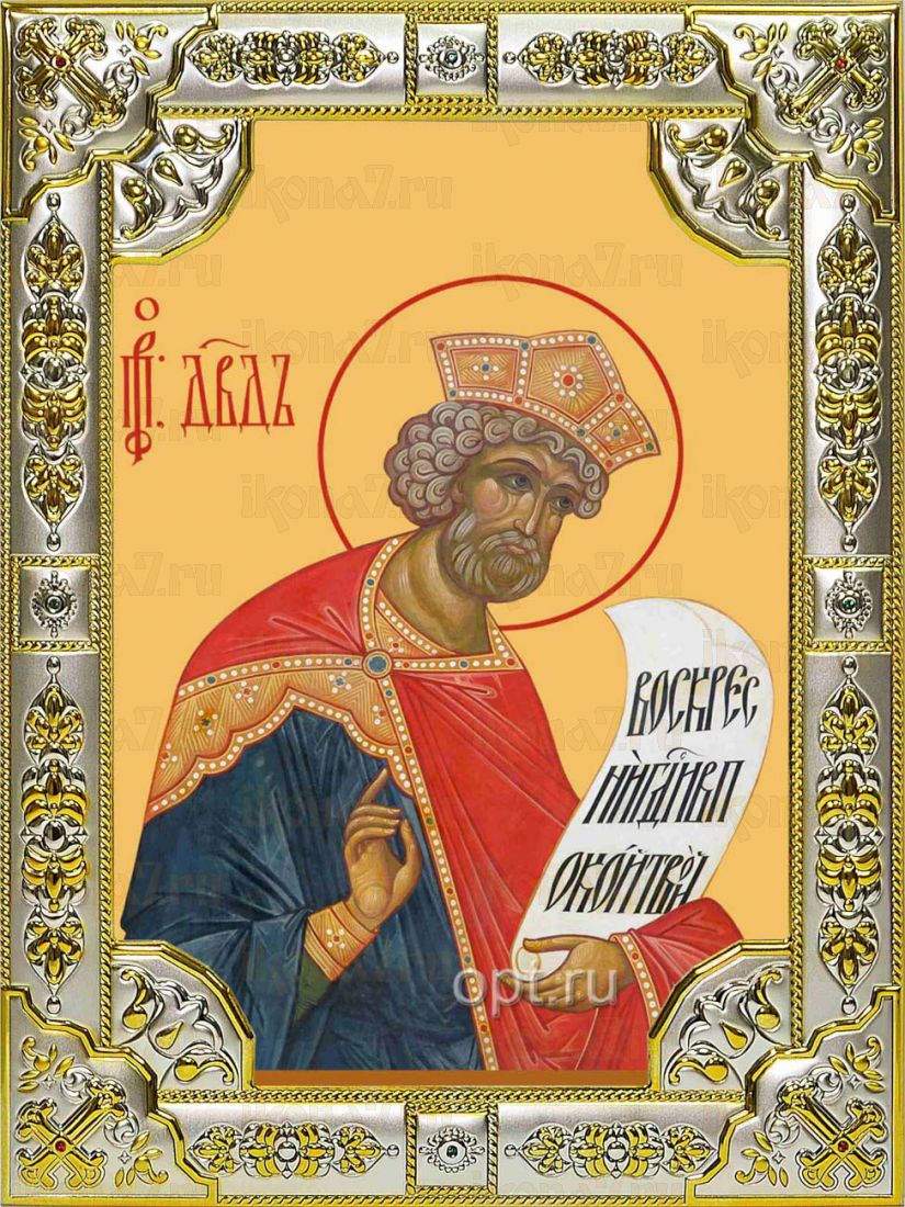 Икона Давид царь пророк (18х24)