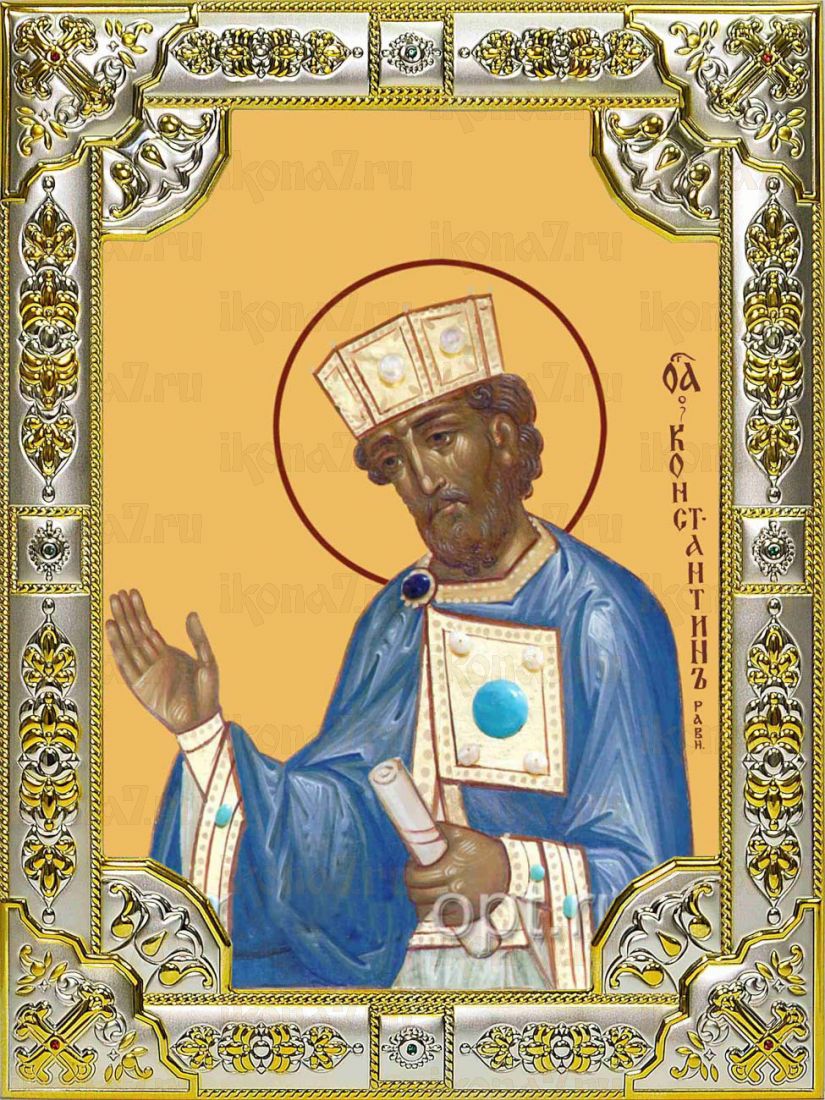 Икона Константин равноапостольный царь (18х24)