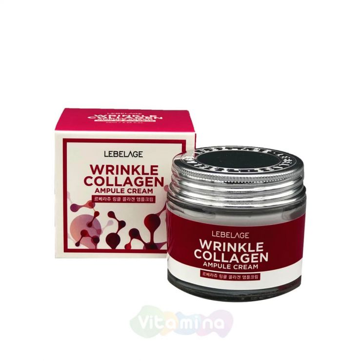 Lebelage Ампульный крем для лица с коллагеном Wrinkle Collagen Ampule Cream, 70 мл