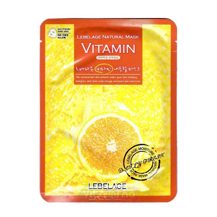 Lebelage Тонизирующая тканевая маска с витамином Vitamin Natural Mask, 23 г