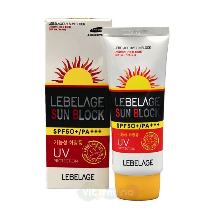 Lebelage Солнцезащитный крем с улиточным муцином UV Sun Block SPF 50+/PA+++, 30 мл