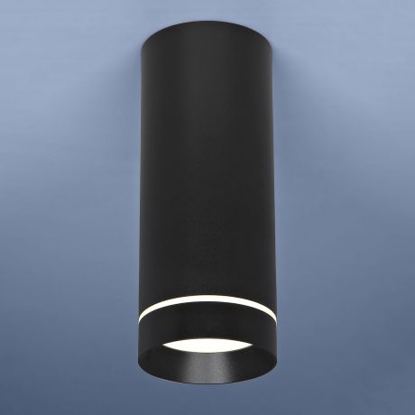 Накладной потолочный светодиодный светильник DLR022 12W 4200K черный матовый