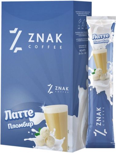 Кофе растворимый ZNAK 3В1 Латте Пломбир