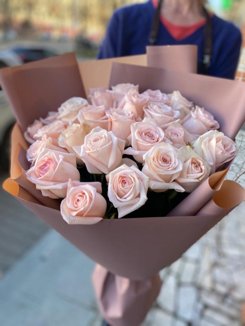 Упаковка букета из роз
