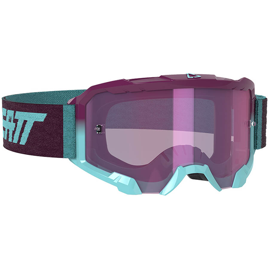 Leatt Velocity 4.5 Iriz Aqua/Purple 78%, очки для мотокросса и эндуро