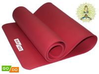 Коврик для йоги и фитнеса. Цвет: красный, артикул 17592