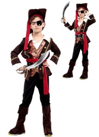 Костюм Пирата с жилетом (XL, детский)