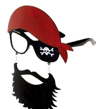 Очки Пират с бородой