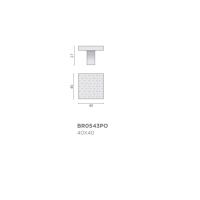 Мебельная ручка Omporro Bronzo Traccia BR0543PO. схема