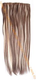 Искусственные термостойкие волосы на заколках на трессе №613/8 (55 см) - 1 тресса, 100 гр.