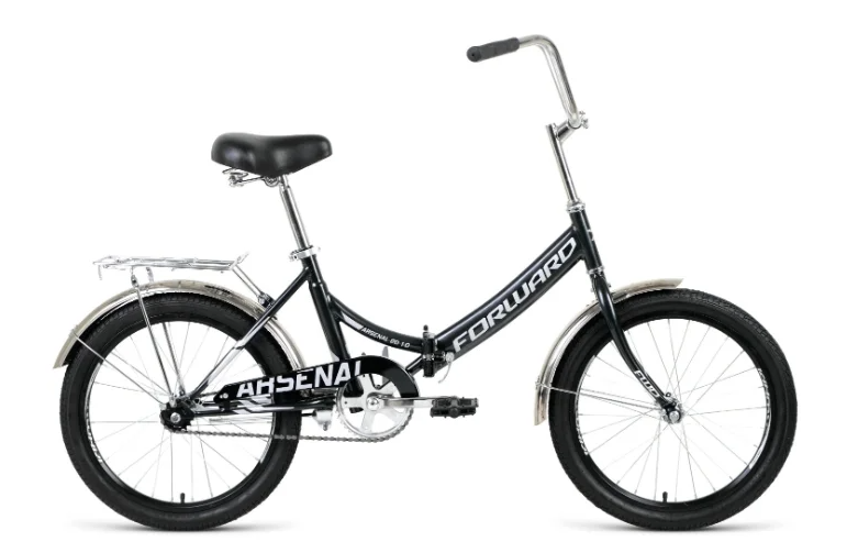 Велосипед FORWARD ARSENAL 20 1.0 14" Черный/серый (RBKW0YN01002)