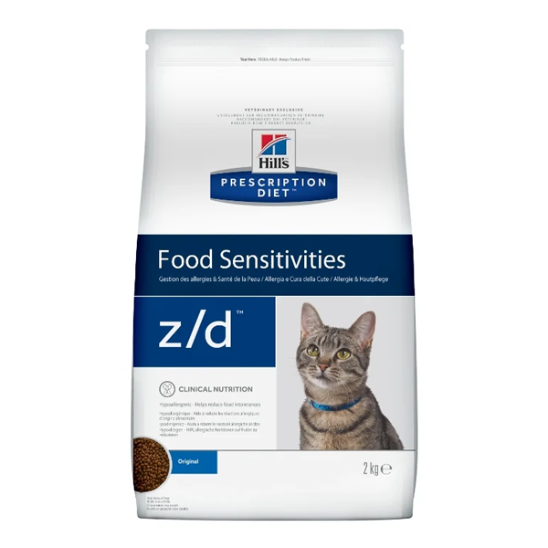 Корм для кошек Hill's Prescription Diet Z/D Feline Food Sensitivities при аллергии 2 кг