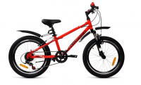 Подростковый горный (MTB) велосипед FORWARD UNIT 20 2.0 10.5" Красный/черный (RBKW01N06004)