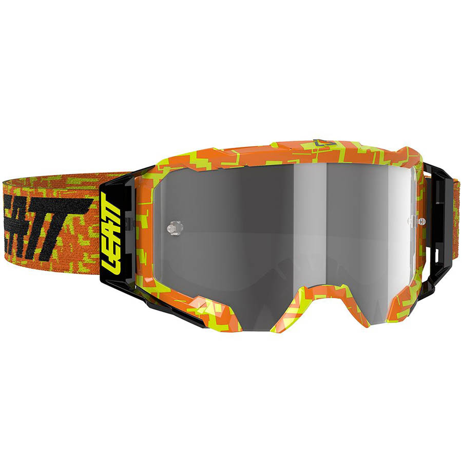 Leatt Velocity 5.5 Neon Orange/Light Grey 58%, очки для мотокросса и эндуро