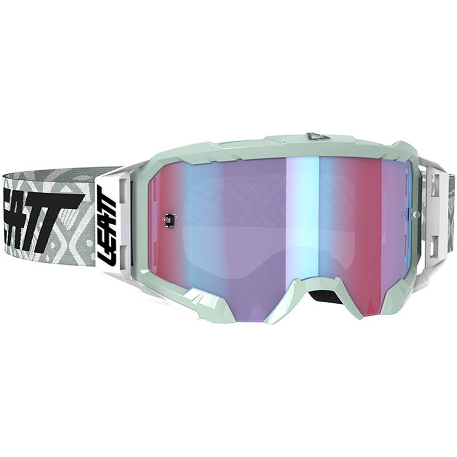 Leatt Velocity 5.5 Iriz White/Blue UC 26%, очки для мотокросса и эндуро
