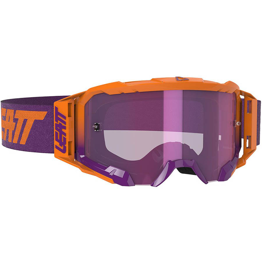 Leatt Velocity 5.5 Iriz Neon Orange/Purple 78%, очки для мотокросса и эндуро