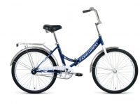 Городской велосипед FORWARD VALENCIA 24 1.0 16" Темно-синий/серый (RBKW0YN41002)