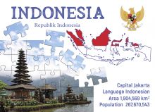 Почтовая открытка Step to Indonesia