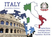 Почтовая открытка Step to Italy