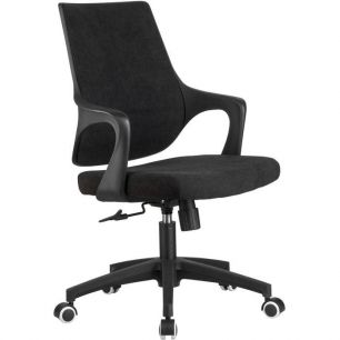 Кресло Riva Chair 928 черное для оператора, пластик, кашемир
