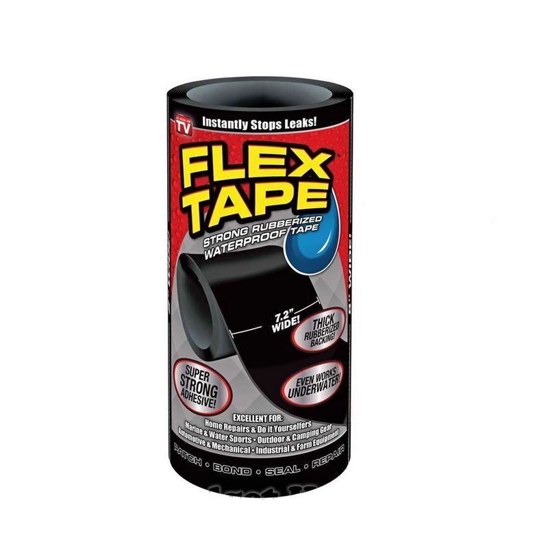 Сверхсильная клейкая лента Flex Tape, 18 x 150 см, цвет черный