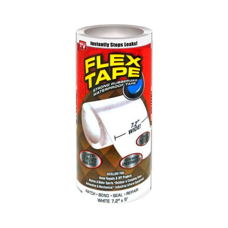 Сверхсильная клейкая лента Flex Tape, 18 x 150 см, цвет белый