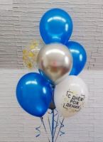 Фонтан из воздушных шаров на День рождение из 7 шаров