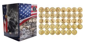 Набор 1 доллар - Президенты США 40шт в капсульном альбоме