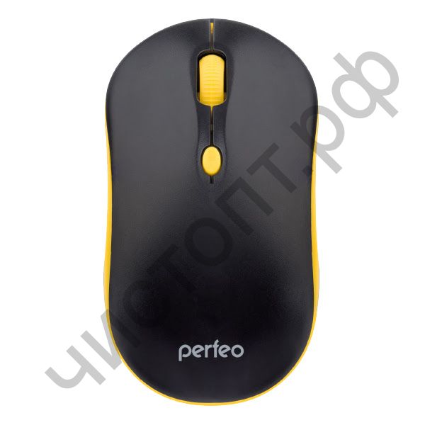 Мышь провод.USB Perfeo "MOUNT", 4 кн, DPI 800-1600, USB, чёрн/жёлт.