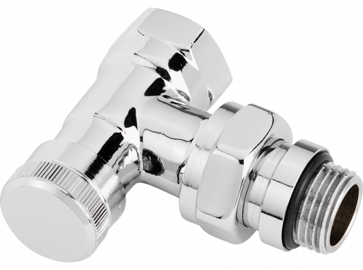 Запорный клапан RLV-CX, DN 15, угловой, хромированный