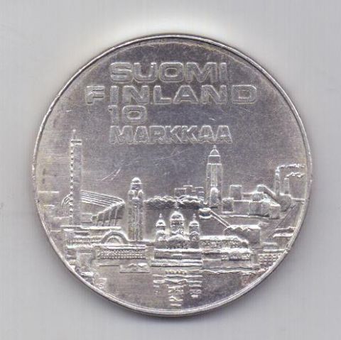 10 марок 1971 года AUNC Финляндия