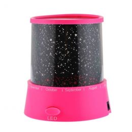 Ночник - проектор звездного неба Star Master, цвет розовый, вид 1