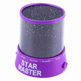 Ночник - проектор звездного неба Star Master, цвет фиолетовый | Фонари и светильники