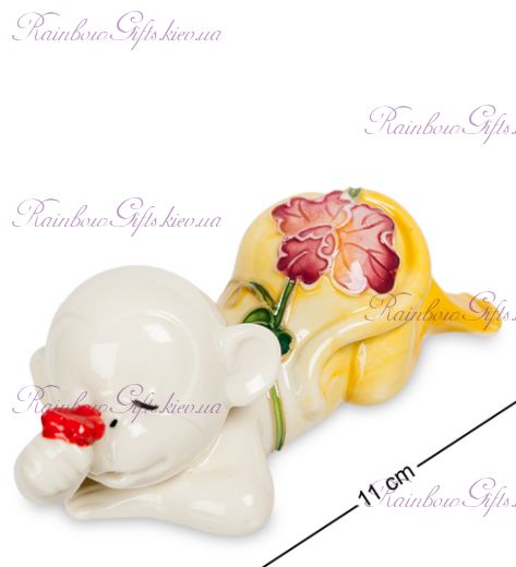 Фигурка Обезьяна с цветочком “Pavone”