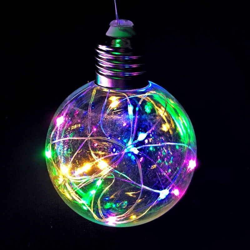 Светодиодная гирлянда Ретро-лампы, 3 м, свечение разноцветное