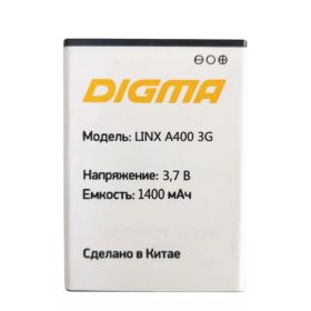 Аккумулятор Digma для телефона Linx A400 3G 1400 mah