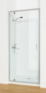 Душевая дверь в нишу Oporto Shower A-58 80x190, распашная, прозрачное стекло
