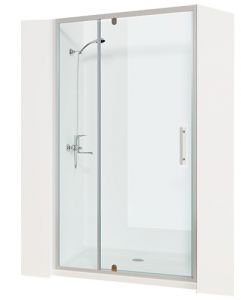 Душевая дверь в нишу Oporto Shower A-59 110x190, распашная, прозрачное стекло