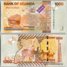 Банкнота 1000 шиллингов 2013 года - Уганда