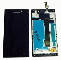 LCD (Дисплей) Philips Xenium V787 (в сборе с тачскрином) (в раме) (black) Оригинал