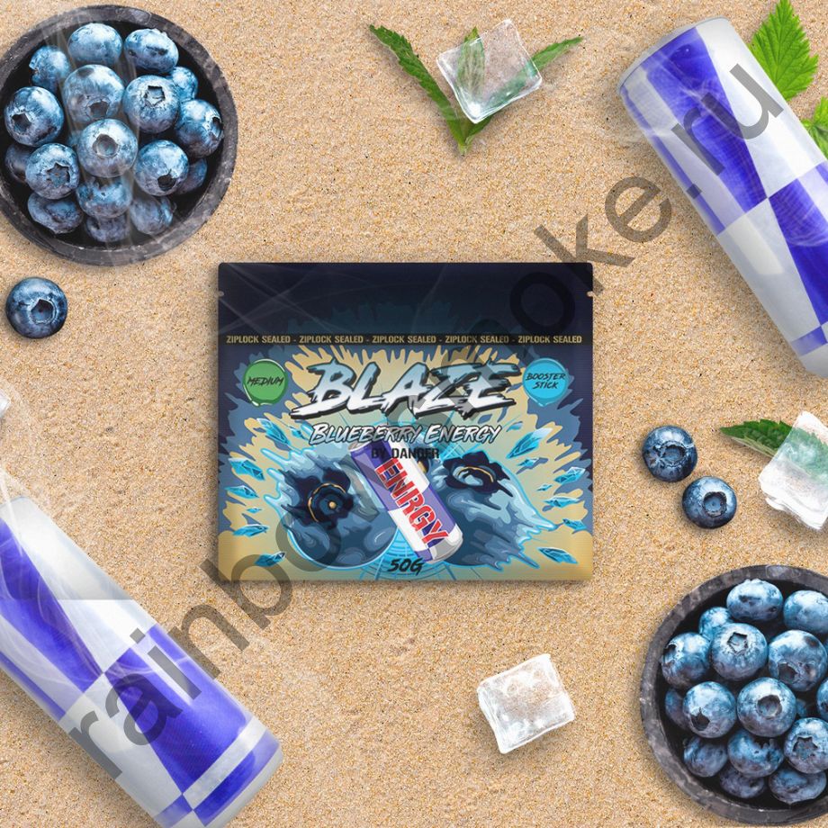 Blaze Medium 50 гр - Blueberry Energy (Черничный Энергетик)