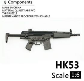 Сувенирная сборная модель Автомат (штурмовая винтовка) Heckler & Koch HK 53 1:6