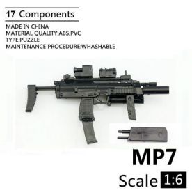 Сувенирная сборная модель Пистолет-пулемет HK MP7 A1 1:6