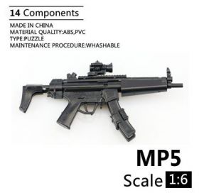 Сувенирная сборная модель Пистолет-пулемет Heckler&Koch MP5 1:6